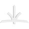 Ekena Millwork Davenport Architectural Grade PVC Gable Bracket, 84"W x 52 1/2"H x 6"D x 6"F, 15/12 Pitch GBP084X53X0606DAV00 - alternate 3